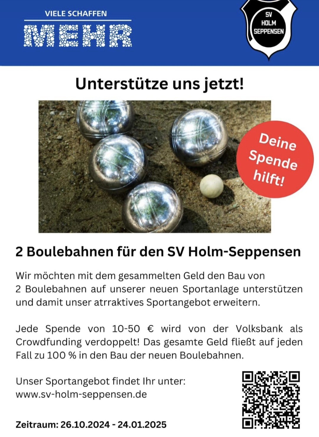 Unterst tzen Sie Den Bau Unserer Neuen Boulebahnen SV Holm Seppensen 