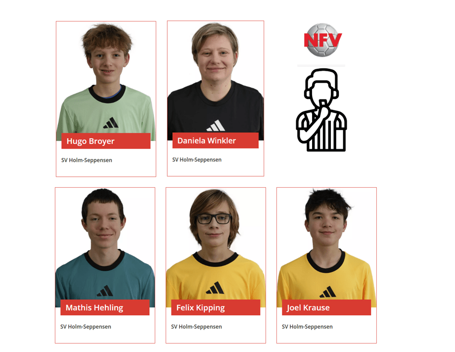 5 neue Schiris von SV HoSe!