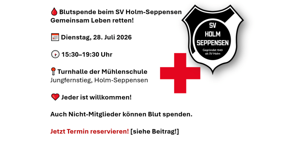 Blutspende beim SV Holm-Seppensen